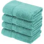 Superior Egyptian Cotton 4-Piece Hand Towel Set - Turquoise