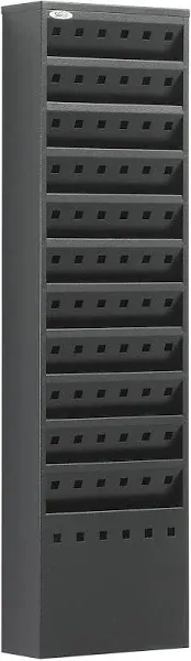 Safco Products 4321BL Steel Magazine Rack, 11 Pockets - Durable Wall Mounted Black Steel Construction with Optional Base - Perfect Office or School Resource Solution