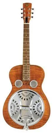 Epiphone Dobro Hound Dog Deluxe Roundneck Resonator Guitar, Vintage Brown