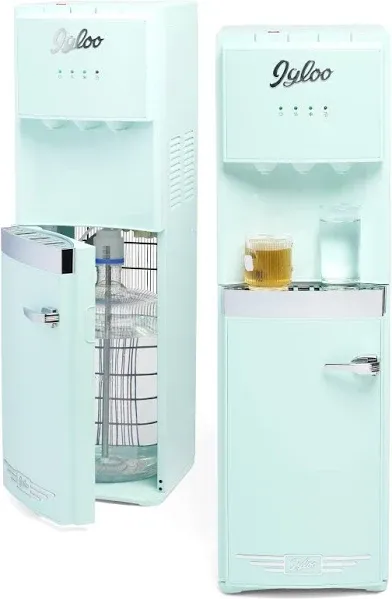 Igloo Retro Bottom Load Water Cooler Dispenser - Hot, Cold, or Room-Temperatu<wbr/>...