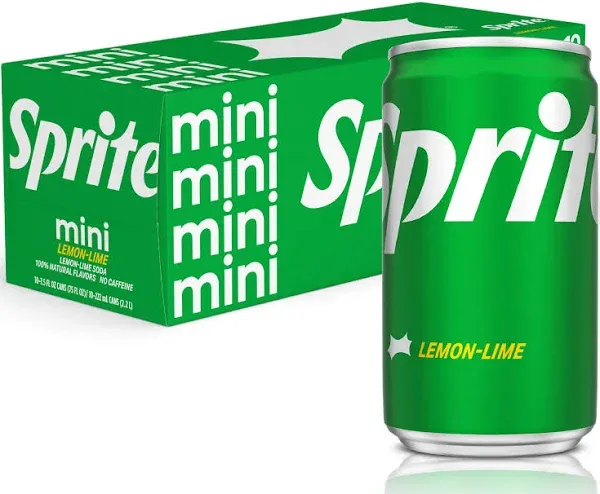 Sprite Lemon Lime Mini Soda Cans