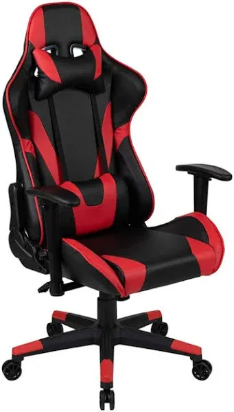 Flash Furniture Gaming Chair Racing Office Ergonomic Computer Chair Reclining Back LeatherSoft