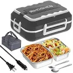 Electric Lunch Box Food Warmer for Car Truck Work - Portable Fast Food Heater