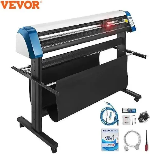 VEVOR Vinyl Cutter 53 Inch Machine 53 Semi-Automatic<wbr/>, Blue 