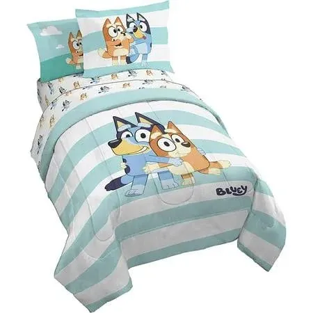 Jay Franco Bluey & Bingo 7 Piece Full Size Bed Set