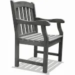 Malibu Outdoor Weather-resist<wbr/>ant Patio Hand-scraped Wood Garden Armchair