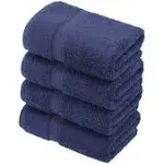 Superior Egyptian Cotton 4-Piece Hand Towel Set - Navy Blue