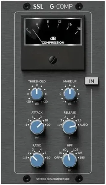 SSL Solid State Logic G Comp 500 Series Stereo Bus Compressor