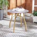 Safavieh Kylie Rattan Bistro Table - Grey / White