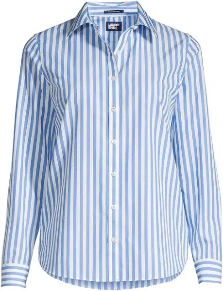 Lands' End Women's Petite No Iron Button Front Shirt