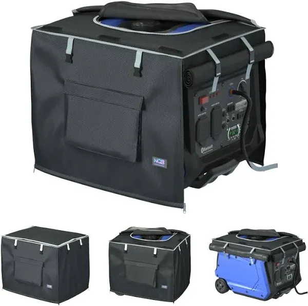 NGB Generator Cover 24.8"L x 20.2"Wx 20.8"H for 3700-7250W Inverter Generators Made of 600D+210D Double Layer Heavy-Duty Waterproof Fabric Top Can Be Opened for Refueling Generator Running Cover.