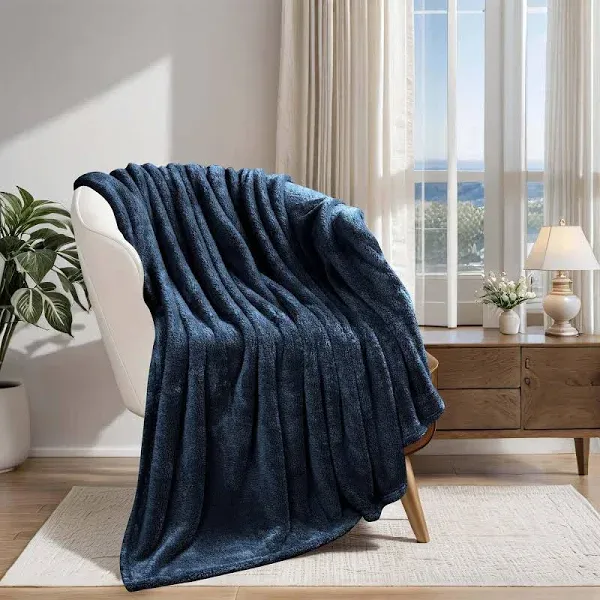 Superior Solid Fleece Throw Blanket