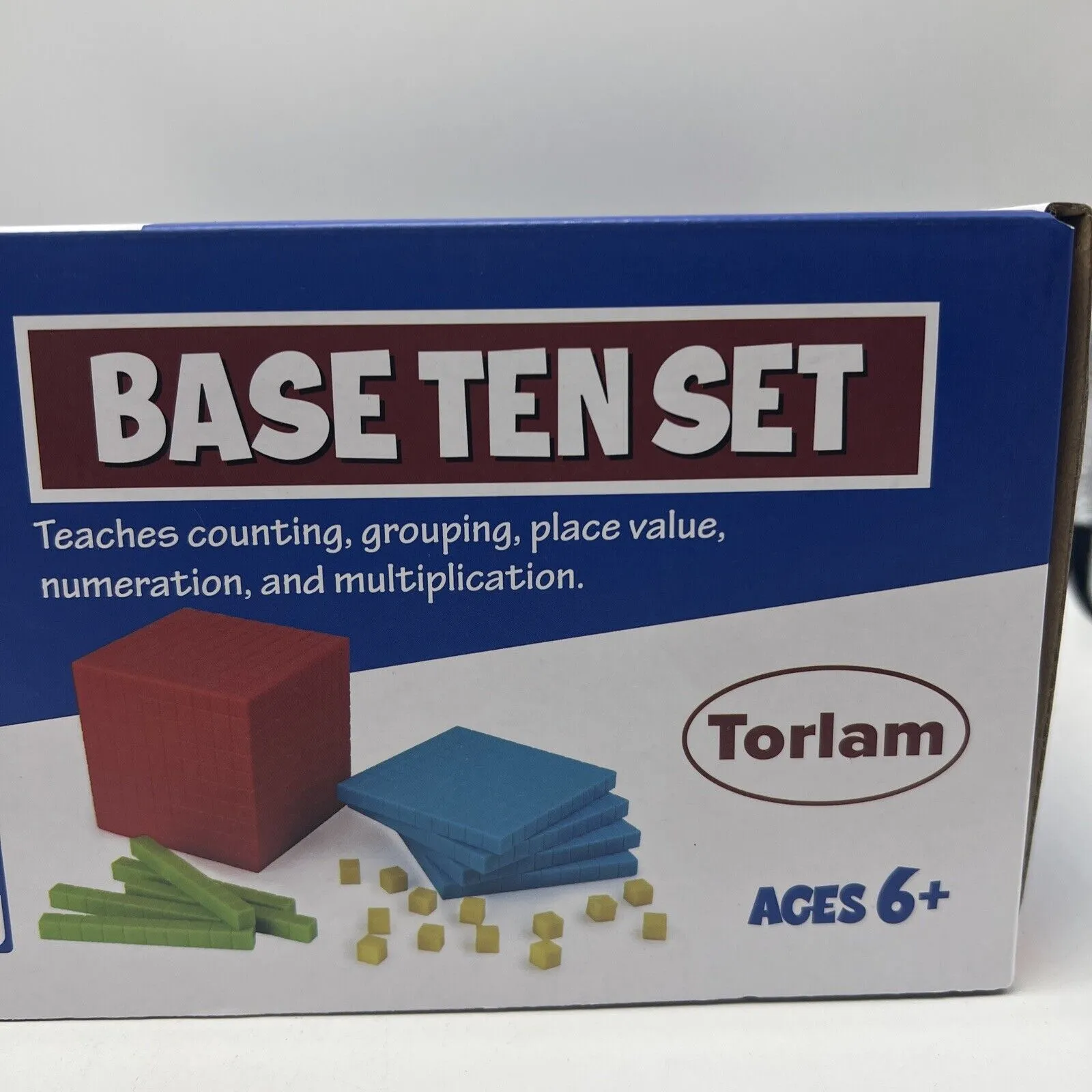 Torlam 131 PCS Base Ten Blocks for Math - Place Value Blocks, Plastic Base 10 Ma