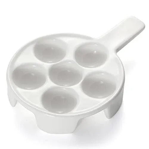 chwaika ceramic escargot plates holes escargot baking dish