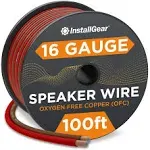 InstallGear 16 Gauge Speaker Wire OFC Oxygen-Free Copper 100-feet