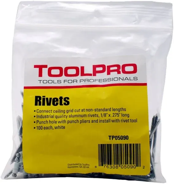 ToolPro Pull Rivets White