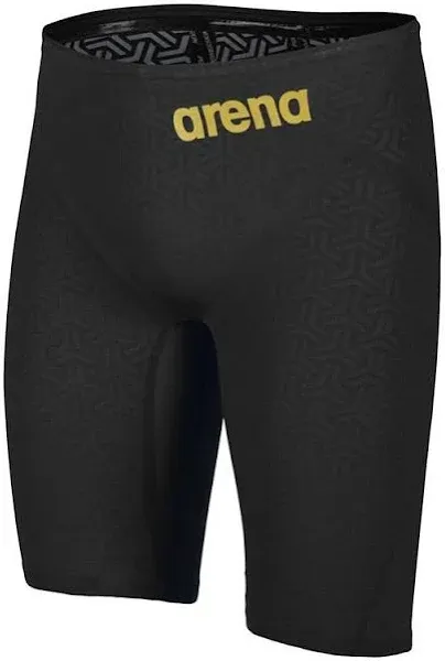 ARENA Men's Powerskin Carbon Glide Swimsuit, Black/Gold, 4 Black Male Racing Size 30