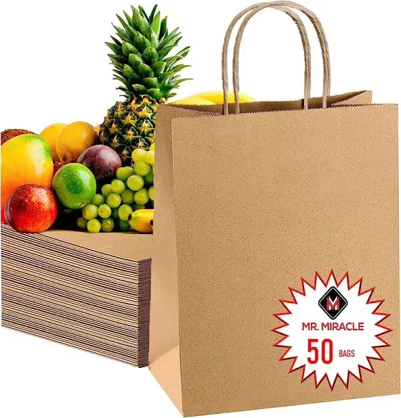 Kraft Paper Grocery Bags