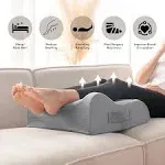 LightEase Leg Elevation Pillow, Memory Foam Leg Elevating Support Wedge Pillow for Sleeping, Reading, Rest, Surgery, Injury, Relieve Back Hip Knee PAI