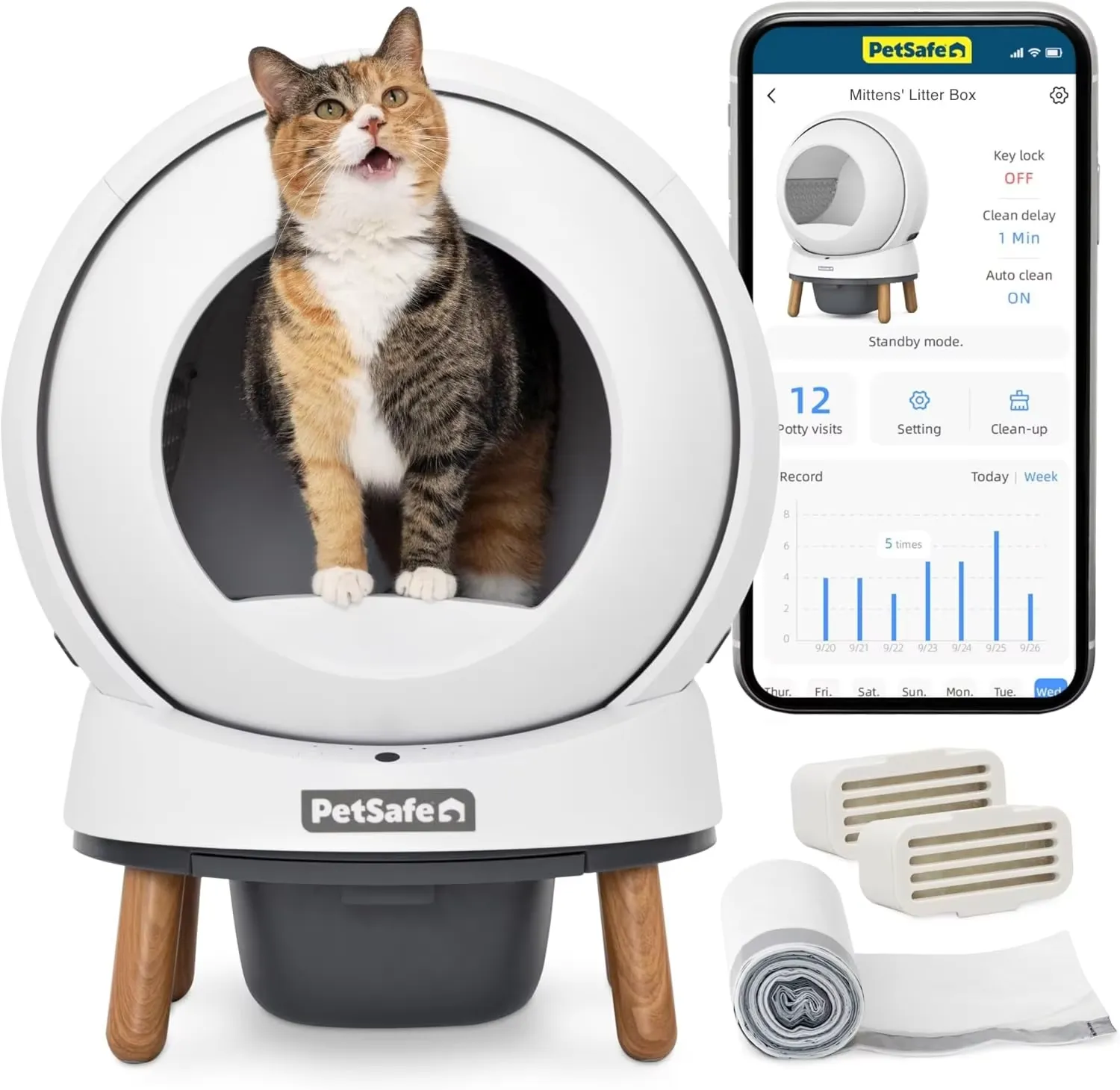 PetSafe ScoopFree SmartSpin Automatic Self-Cleaning Litter Box