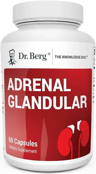 Dr. Berg Adrenal Glandular - Adrenal Support Supplement - 60 Capsules