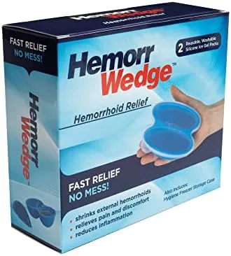 Hemorrhoid Treatment Ice Pack - Gel Freeze Pack, Pair with Case…