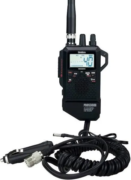 Uniden PRO538HHFM 40-Channel Handheld CB Radio with New CB FM Mode BRAND NEW