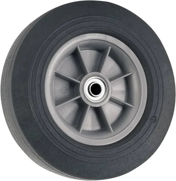 Titan 10" Flat-Proof Solid Rubber Wheel, 300-lb. Capacity, Black