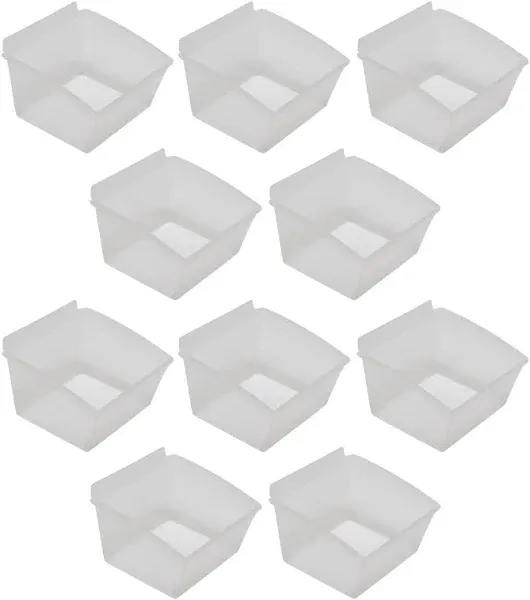 CrownWall Universal Slatwall Clear Storage Bins