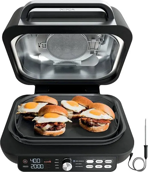 New, Ninja IG651 Foodi Smart XL Pro 7-in-1 Indoor Grill/Griddle Combo