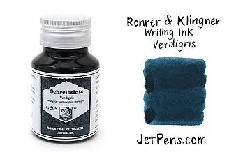 50 ml Bottle Fountain Pen Ink Verdigris