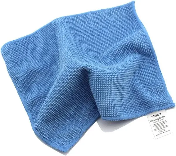 Microfiber Cleaning Cloths - 6 Pack, Blue, 6"x 7" Inch