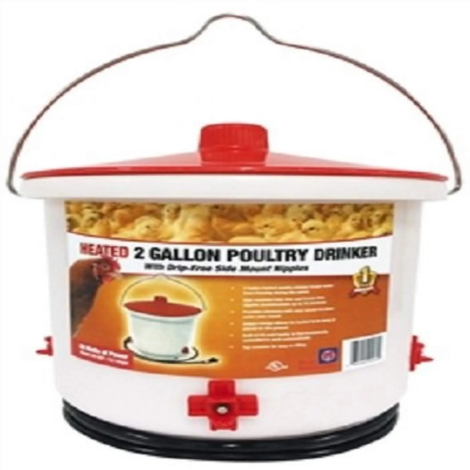 Farm Innovators Hb-60p Heated 2 Gallon Poultry Drinker