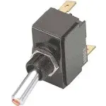 CARLING TECHNOLOGIES Toggle Switch: 2 Position, 3 Connections, SPST, Quick Connect Tab Connection