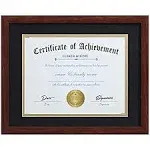 8 5x11 Certificate Frame Classic Coffee Color Frame Displays Diploma