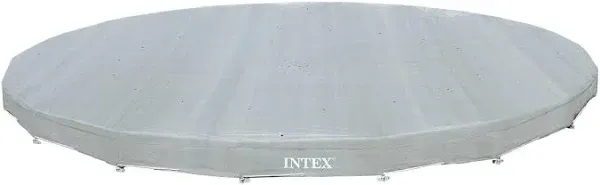 INTEX 28041E Deluxe Pool Cover: for 18ft Round Ultra XTR Pools – Includes Rope Tie – UV-Resistant – 8in Overhang – Snug Fit