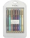 TUL Limited Edition Metallic Brights Retractable Gel Pens Medium Point 0.8 mm Assorted Barrel Colors