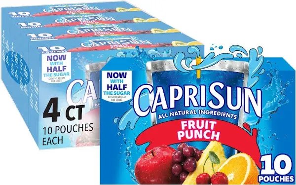 Capri Sun Fruit Punch Juice Pouches