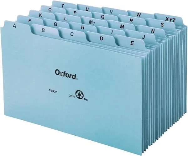 Oxford A-Z Tabs Index Card Guides