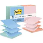 Post-it Dispenser Notes Original Pop-Up Refill in Alternating Beachside Cafe Colors, Value Pack, 3 x 3, 100 Notes/Pad, 12 Pads/Pack