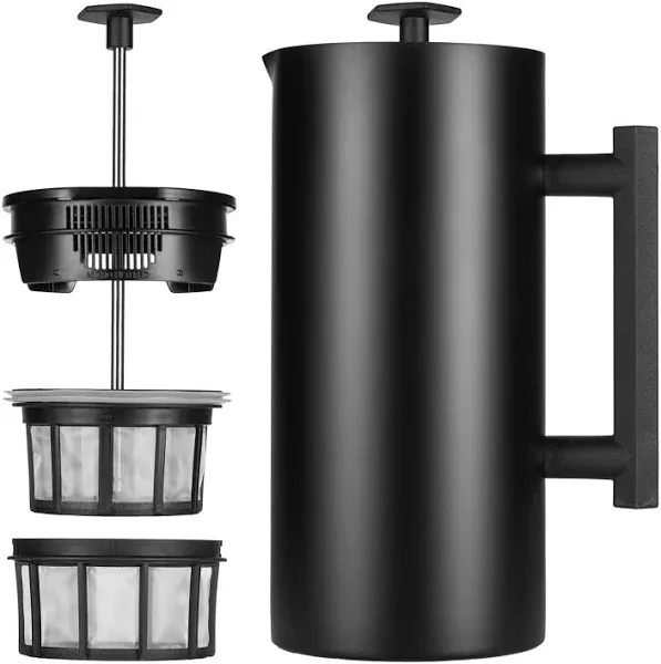 ESPRO P6 French Press Double Walled Stainless Steel Insulated Stainless 32oz