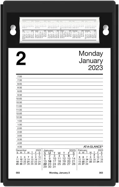 2021 Daily Desk Calendar Refill by AT-A-GLANCE, 5" x 8", Loose-Leaf, Pad Style (E4585021)