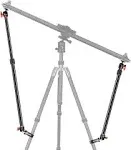 Neewer Camera Slider Support Arm Stabilizer, 2-Pack Adjustable Tripod Stability Arm for Increasing Stability in Aluminum Alloy, Extendable Poles for Camera Video Slider Rail with C Clamps and BallHead