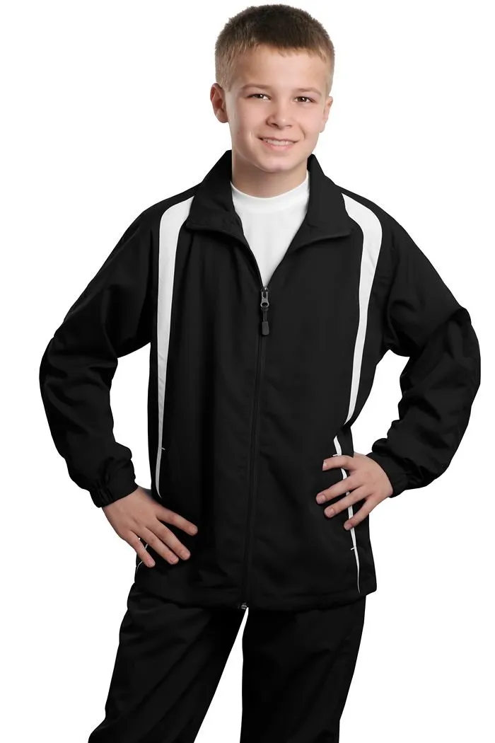 Sport-Tek Youth Colorblock Raglan Jacket