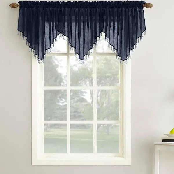 No. 918 Erica Crushed Sheer Voile Ascot Valance