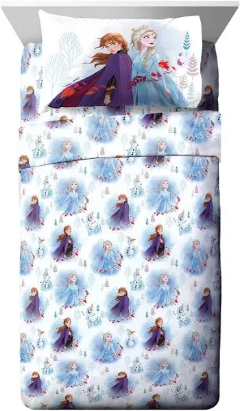 Jay Franco Disney Forest 4 Piece Full Sheet Set, Frozen 2 Spirit