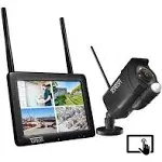 [2K&amp;2-Way Audio&amp;Floodlig<wbr/>ht] Portable LCD Security Camera System Wireless, 7&#034; ...