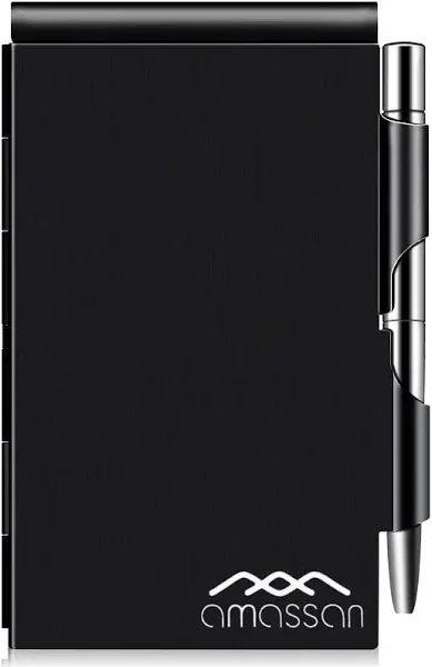 Metal Pocket Notebook with Aluminum Note Case and Mini Pen and Notepad