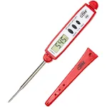 CDN DT450X-R ProAccurate Waterproof Pocket Thermometer, Red