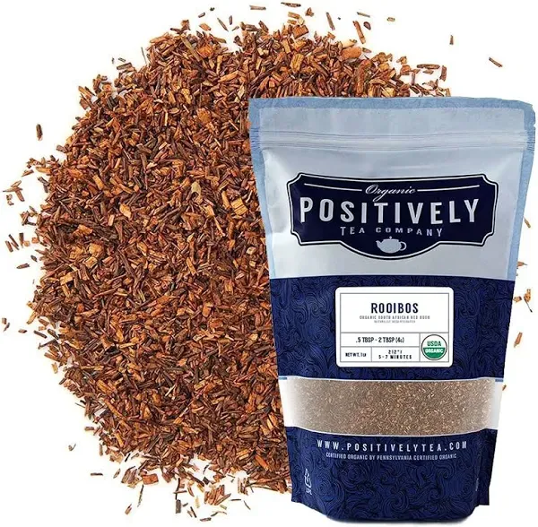 Organic Positively Tea Company, South African Rooibos Tea, Loose Leaf, 16 Ounce